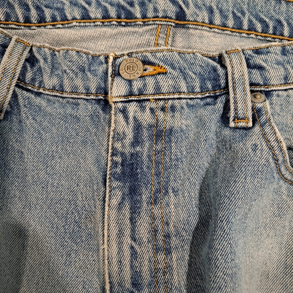 Ralph Lauren Classic denim jeans high rise vintage 100% cotton size 34×30 - Picture 4 of 12